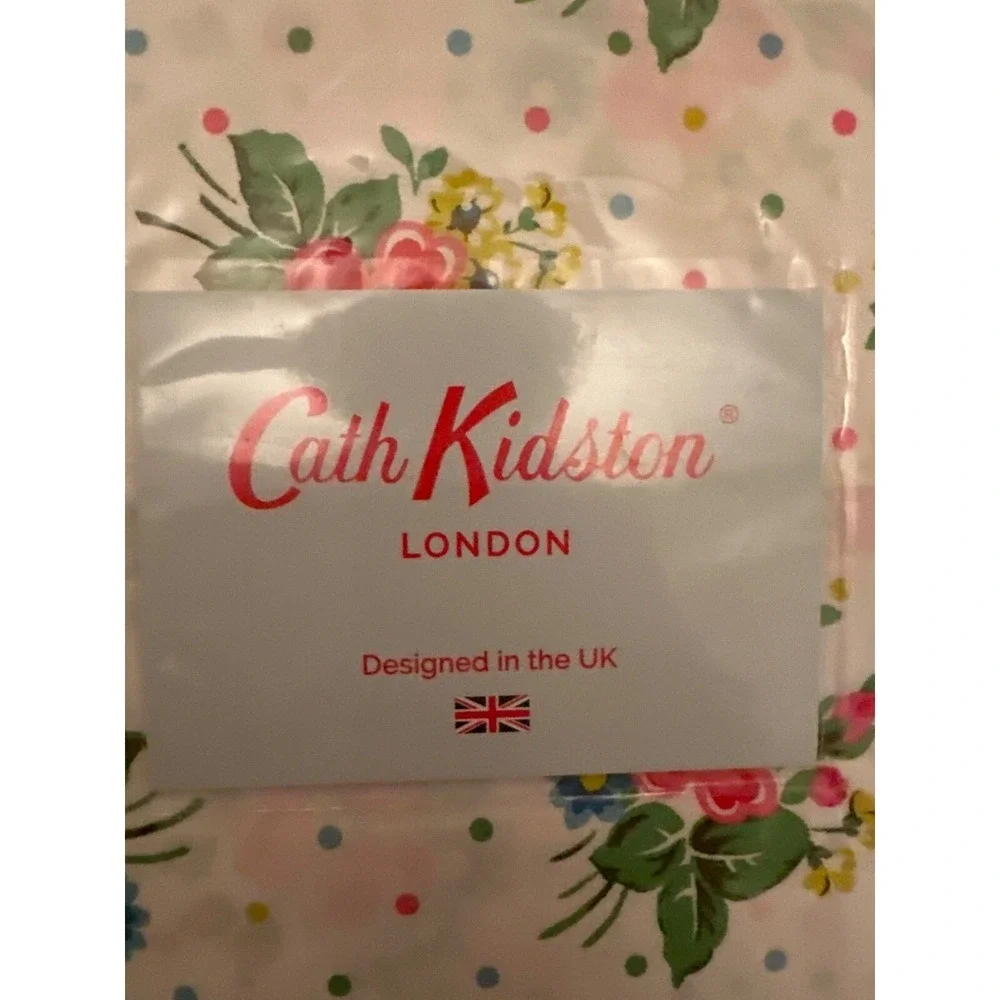 Cath Kidston Twin XL Sheet Set Floral 100%‎ Cotton Percale 200 Thread Count Pink